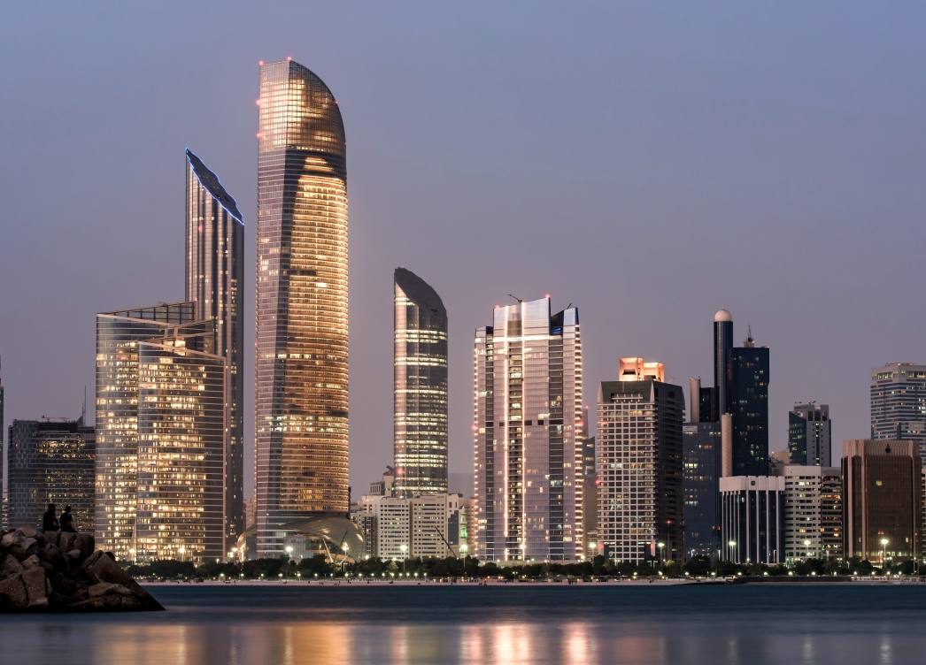 abu-dhabi-seascape-with-skyscrapers