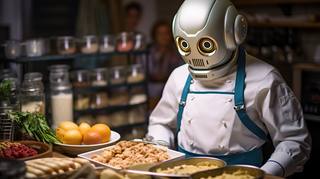 close-up-anthropomorphic-robot-cooking