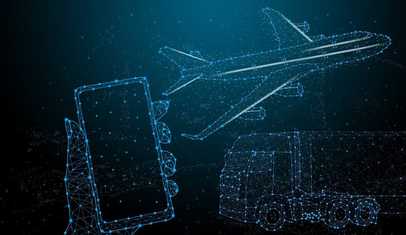 hand-holding-smartphone-futuristic-abstract-illuminate-line-dot-wireless-connection-wave-with-triangle-bright-blue-background-mobile-banking-shopping-online-concept-technology-future