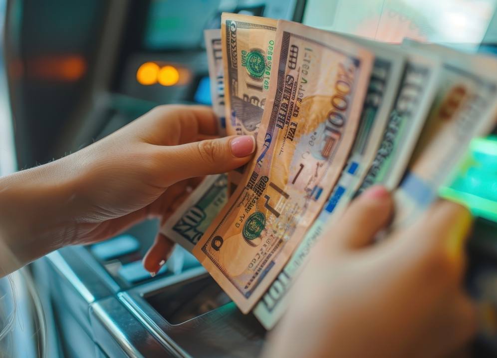 portrait-woman-surrounded-by-money