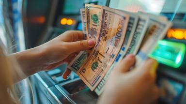 portrait-woman-surrounded-by-money