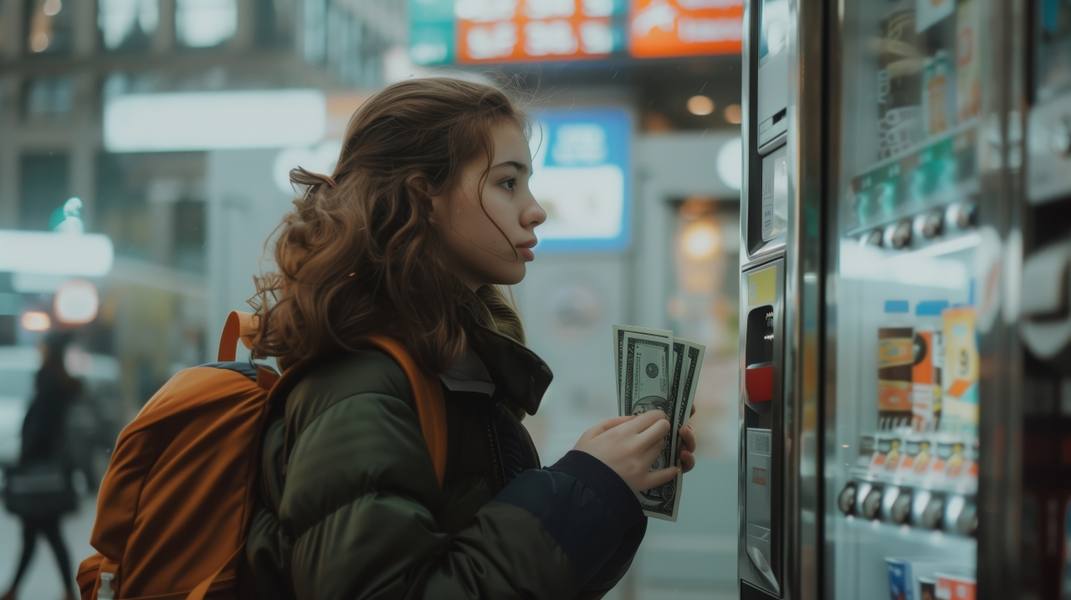 portrait-woman-surrounded-by-money