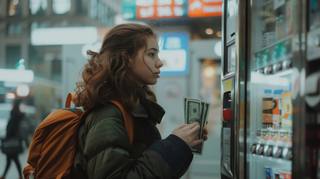 portrait-woman-surrounded-by-money