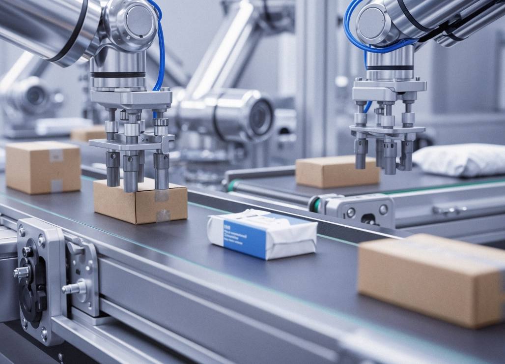 robotic-arms-sorting-packages-conveyor-belt