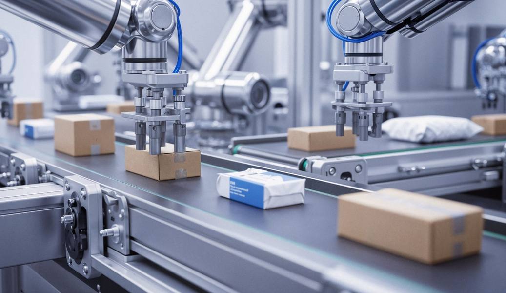 robotic-arms-sorting-packages-conveyor-belt