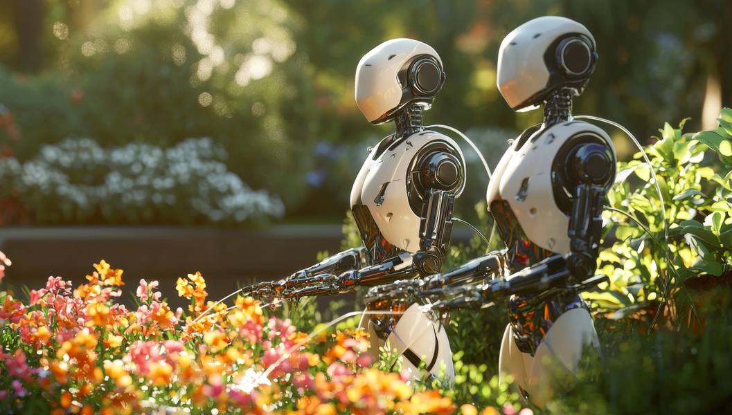 view-robot-taking-care-garden