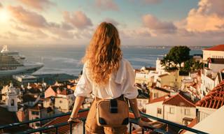young-female-standing-platform-surrounded-by-fences-observing-lisbon-daytime-portugal